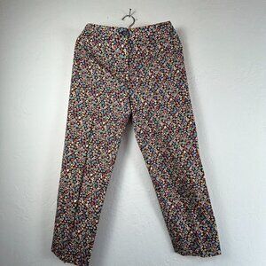 Metradamo Women's 44 Multicolor Mid-Rise Straight Leg Pull-On Trouser Pants